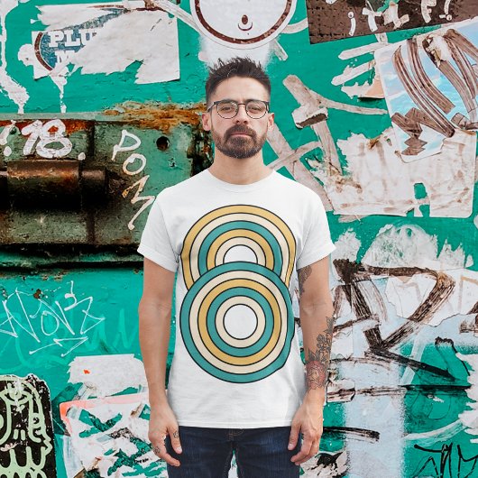  retro-cirkel t-shirt