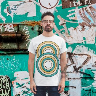  retro-cirkel t-shirt