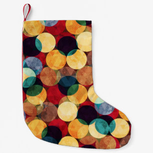 Retro cirkels, grunge textuur naadloos patroon. kleine kerstsok