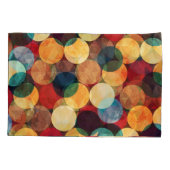 Retro cirkels, grunge textuur naadloos patroon. kussensloop (Achterkant)