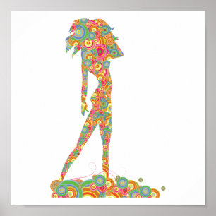 retro - cirkels poster