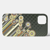 Retro Cirkels vatten het Diagonale Hoesje van de (Achterkant (horizontaal))