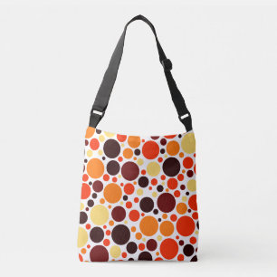 Retro cirkelvormig patroon crossbody tas