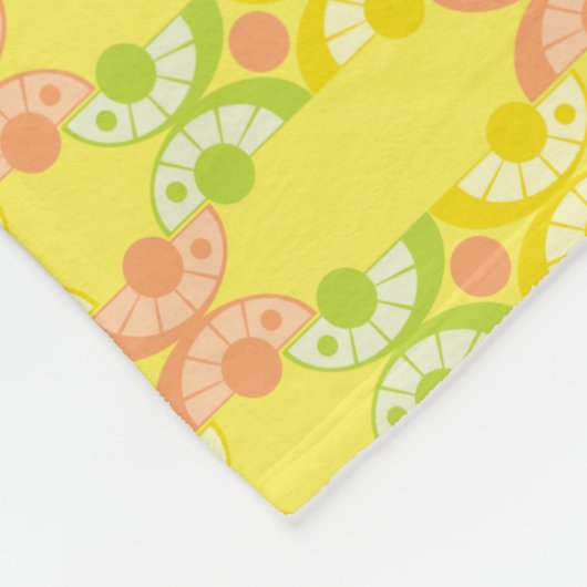 Retro Citrus Fleece Blanket (3 maten) Deken (Hoek)