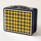 Retro  Citrus Geel Plaid Lunchbox (Voorkant)