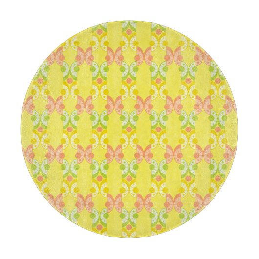 Retro Citrus Glass Cutting Board (5 stijlen) Snijplank (Voorkant)