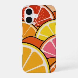 Retro Citrus Horizon iPhone 16 Hoesje
