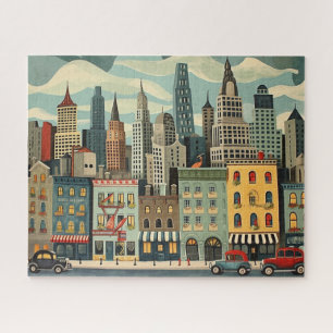 Retro City Street Art Legpuzzel