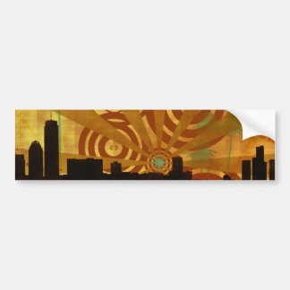 retro cityscape bumpersticker