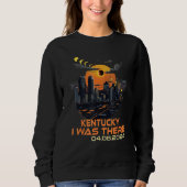 Retro Cityscape Total Solar Eclipse 2024 Kentucky Trui (Voorkant)