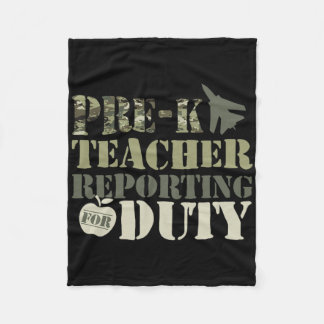 Retro Ck Terug naar school Vrouwen Oude Camo Pre-k Fleece Deken