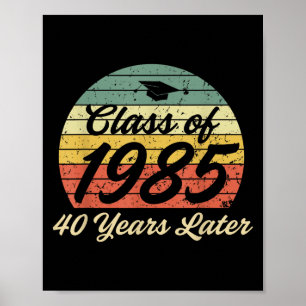 Retro CL van 1985 reünie 40 jaar later alumni CLM Poster
