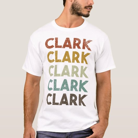 Retro Clark  stijl T-shirt (Voorkant)