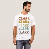 Retro Clark  stijl T-shirt (Voorkant volledig)