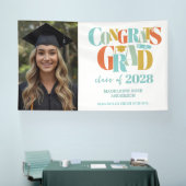 Retro Class of Congrats Graduation Spandoek (Beurs)