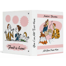 Rétro classeur personnalisé de recette de famille