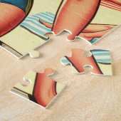 Retro Classic Beach Pin Up Legpuzzel (Zijkant)