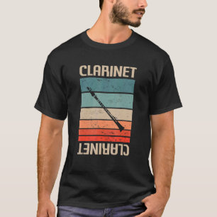 Retro Classic Clarinet Instrument Clarinet T-shirt