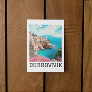 Retro Classic Dubrovnik Kroatië Briefkaart