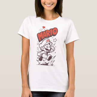 Retro Classic Gamer Pixel Loodgieter T-shirt