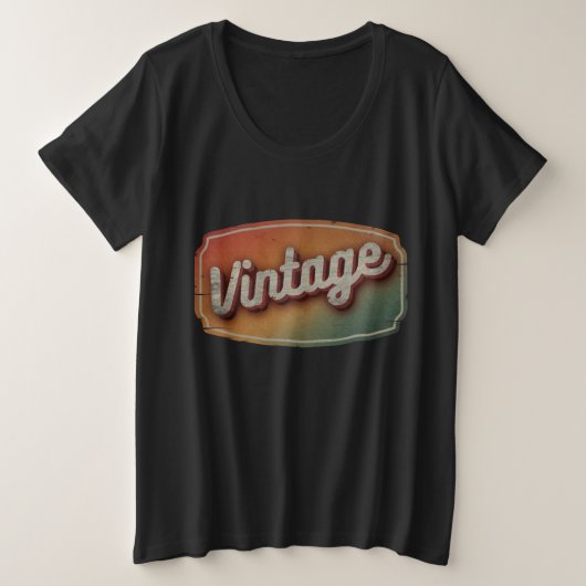  RETRO CLASSIC GIFT GROTE MAAT T-SHIRT (Design voorkant)