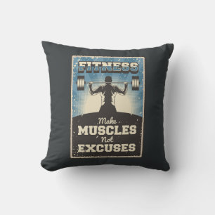 Retro  Classic Grunge Fitness Mussels Kussen