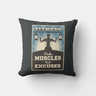 Retro  Classic Grunge Fitness Mussels Kussen