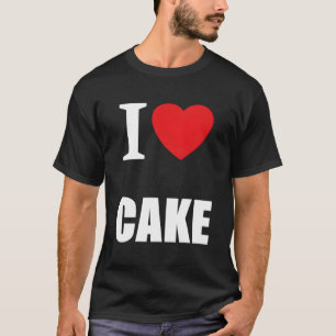 Retro Classic I Love Cake T-shirt