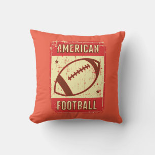 Retro Classic Pink American Football Kussen