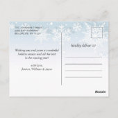Retro Classic Rustic Kerstmis Ruck Holiday Briefkaart (Achterkant)