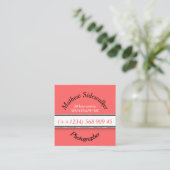 Retro Classic Square Insta Visitekaartjes (Staand voorkant)