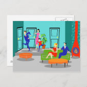 Retro Classic Television Briefkaart (Voorkant / Achterkant)