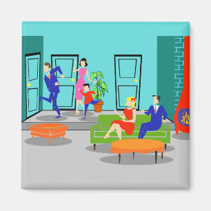 Retro Classic Television Magnet Magneet