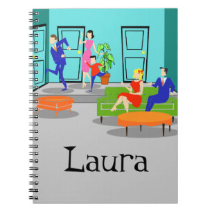 Retro Classic Television Spiral Notebook Notitieboek