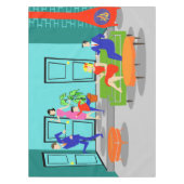 Retro Classic Television Tablecloth Tafelkleed (Voorkant)