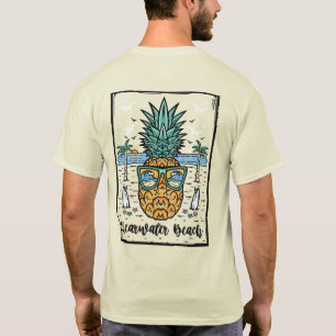 Retro Clearwater Beach artwork aan beide zijden T-shirt