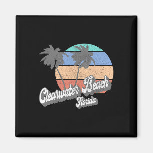 Retro Clearwater Beach Florida Fl Vintage Strand T Magneet