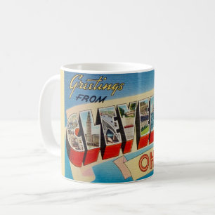 Retro Cleveland Ohio Salutation Mug