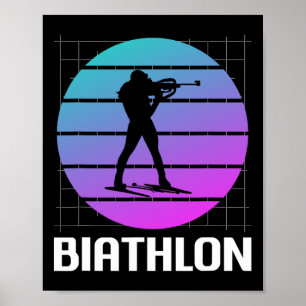 Retro Clic Biathlon Biatleet 1 Poster