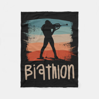 Retro  Clic Biathlon Biatleet 2 Fleece Deken