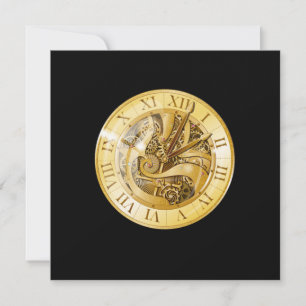 Retro Clock Watch Time Traveler Fiction Gi Kaart