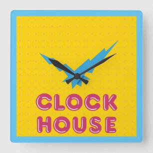 Retro - Clockhouse @ C&A - Clock Vierkante Klok