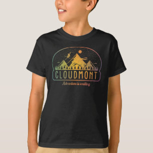 Retro Cloudmont Ski Avontuur wacht T-shirt