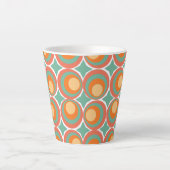 Retro Clovers Latte Mok (Voorkant)