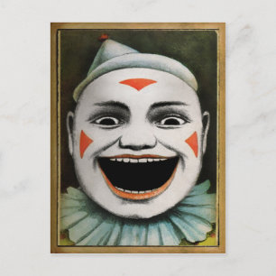 Retro Clown Briefkaart