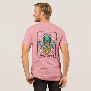 Retro Coast Guard Beach artwork aan beide zijden Tri-Blend Shirt