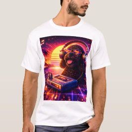 Retro Cockapoo Muziekt-shirt 80s Esthetiek T-shirt