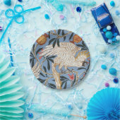  Retro Cockatau en Pomegranate Pattern Papieren Bordje (Feest)