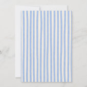 Retro Cocktail Birthday Party striped invitation (Dos)