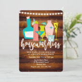 Retro Cocktail Drink Housewarming Uitnodiging (Staand voorkant)